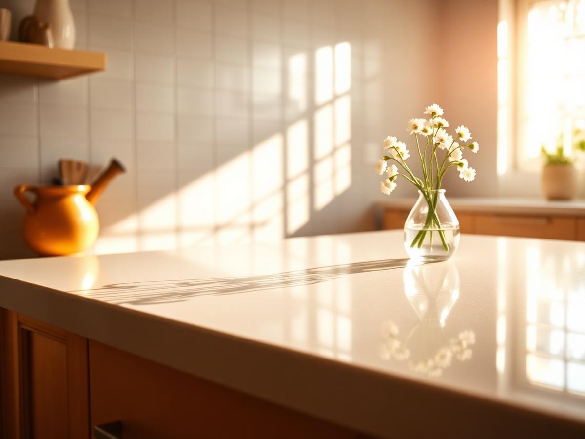 Spotless kitchen counter